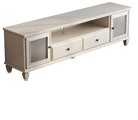 TV Schrank Fernsehschrank Moderner TV-Ständer, Wohnzimmer-TV-Medienkonsolentisch, stabiles Entertainment-Center mit 2 Schubladen, 2 Lagerschränken und 1 offenem Regal TV Stand TV-Möbel ( Color : B , S