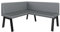 FURNISTAR Eckbank Akiko Metal A - Eckbankgruppe für Ihrem Esszimmer, Küche modern, Sitzecke, Essecke. Perfekt für Küche, Büro und Rezeption. Solide und Starke Verarbeitung. (142x168-Links-Soft29)