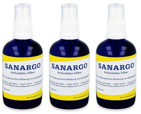 SANARGO: Kolloidales Silber 100ml (3er Pack)