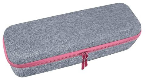 Valigia da viaggio rigida in EVA leggera custodia rigida compatibile con asciugacapelli singolo passo, spazzola volumizzante e borsa per spazzola ad aria calda (grigia), grigio, 38.5*13*10.5, Moda