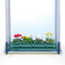GREEN CREATIONS Masu Set base antracite, supporto per fioriera senza foratura, protezione anticaduta, davanzale regolabile, 78-140 cm (elementi decorativi: moderno, verde muschio)