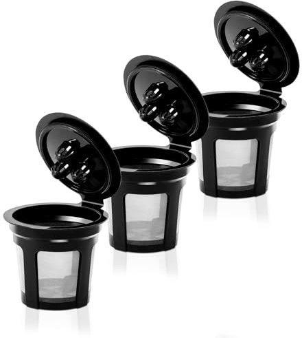 Reusable Coffee Pods for Ninja Dual Brew Coffee Maker, 3 Pack Reusable K Cups Coffee Filter for Ninja DualBrew Pro CFP301 CFP307 Coffee Maker