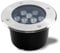 LGJEGD LED-Erdbeleuchtung, Unterflur-Einbauleuchte, IP67 wasserdicht 9W Außenbeleuchtung Wegbeleuchtung (Color:Green Light,Size:110-220v)