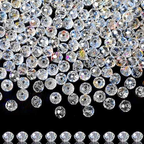 XIANNVXI AB Glass Beads 6mm Glass Beads for Jewelry Making for Crafting 400pcs