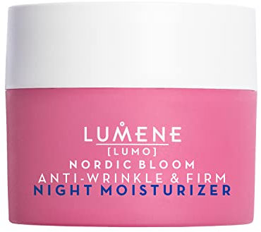 LUMENE Nordic Bloom [LUMO] Anti Falten & Straffende Nachtcreme mit Pre-Retinol Komplex, Vegan 50ml