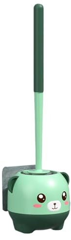 Home Toilet Brush Holder | Bear Shaped Toilet Brush | Toilet Bowl Cleaner Set, Small Toilet Brush Set, Cute Bathroom Cleaner, Flexible Toilet Brush, Novelty Toilet Brush, Cartoon Bear Brush