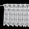 Molaxhome Spitze Scheibengardinen Kurzstores Jacquard Halbtransparent Küchengardinen Bistrogardine Fenstervorhang Küche Vorhänge Fensterschal mit gebogter Kante Valance 630C