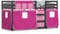 qohoio Etagenbett mit Vorhängen Rosa 90x200 cm Kinder Etagenbett Kinderbett Doppelbett Kinderhochbetten Bett Massivholz Kiefer - 3283870