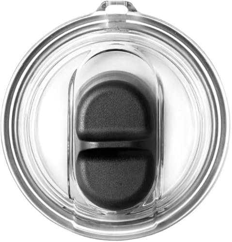 20 oz Stronghold Lid Replacement Spill Proof Splash Resistant Slider Lids Covers Fit for YETI Rambler Travel Mug (Black 1 pack, 20 oz)