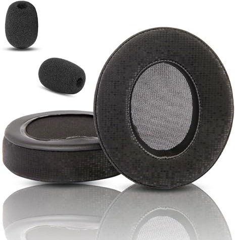 HAIZEEN Ohrpolster Kompatibel mit EKSA E900 PRO E900 Gaming Headset Ohrpolster Austauschkissen (Proteinleder/Memory-Schaum)