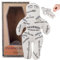 Grtheenumb Voodoo Dolls 8,5x5,1 '' weiße Polyester Baumwolle Puppe mit unruhigen Drucken gruselige Puppe Rache negierte -Puppe für emotionale Veröffentlichung, gruselige Puppe