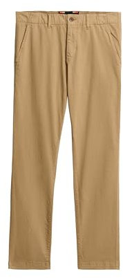 Superdry Pantalon chino international pour homme, Beige américain, 36W / 32L