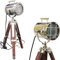Gulvintilabcal Antique Mini Searchlight Tripod Desk Lamp LED Table Lamp Spotlight Home Decor