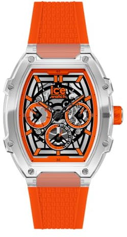 ICE-WATCH - ICE boliday Clear Orange SKEL Plastic - Orologio da Uomo Arancione con cinturino in Silicone - 024285 (Medium)