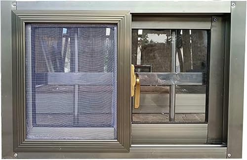 GFXYQPDNV Ventana corredera de popa de cobertizo, Tornillos Grandes for Ventanas abatibles con Cerradura, Ventanas de Repuesto horizontales for Casas móviles y garajes domésticos