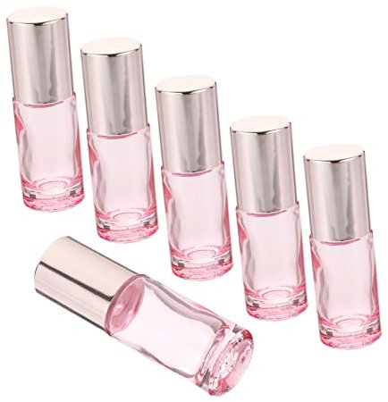 BESTYASH 6pièces Flacons Verre Pour Huiles Essentielles Et Parfums Lot Fermeture Hermétique Et Bille Pour Application Précise