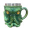 Cthulhu inspirierter Piraten-Krug, 3D-Oktopus-Kraken-Bierkrug, Kunstharz, mittelalterlicher Wikingerbecher für Bar, Zuhause, Party, Drachensammlergeschenk für Männer (Stil A)