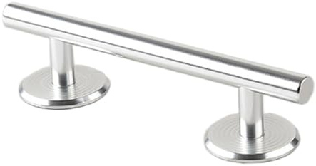 Qectial Metall Fingerboard Rampe, Tolles Trainingszubehör, Mini Fingerboard Rail, Partyartikel, Silber 15 cm
