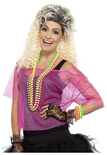 Smiffys Netzoberteil, Neonpink