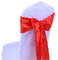 SINSSOWL 25PC Rubans en Satin Housse de Chaise Noeud Rubans nœuds de Mariage décoration de Ceremonie Fête événement Anniversaire 17 x 275cm 20 Colours-Rouge