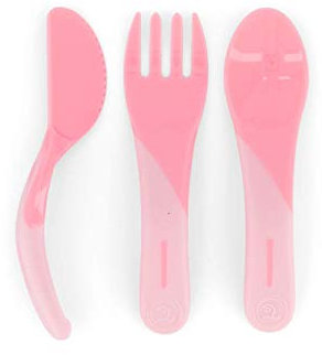 Twistshake 78199 - Cubiertos, color pastel rosa