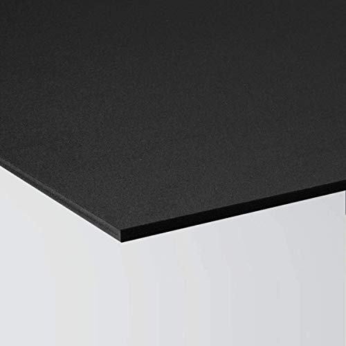 Platte Forex 70 x 100 cm PVC schwarz sehr hohe Qualität 3mm Stärke