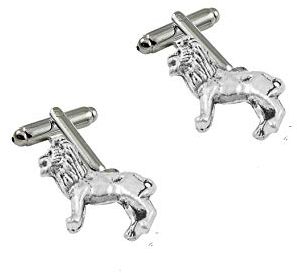 Giftsforall Manschettenknöpfe Löwe PT5, Tibetisches Silber, 1 Paar