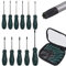 COLFULINE 11 tlg Schraubendreher Set, TLG T-Profil Torx Schlüssel Magnetischer Schraubenzieher mit Loch Set, T5 - T30 Profi Werkzeug,Torx Schraubendreher Satz