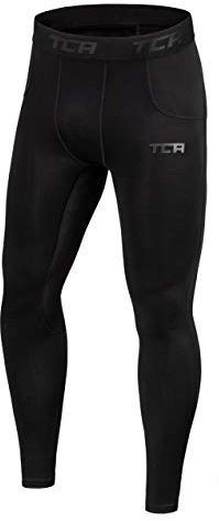 TCA Niños SuperThermal Compression Armour Base Layer Thermal Undar Medias - Negro, 6-8 Años