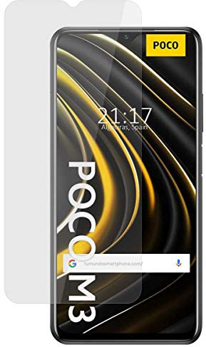 Tumundosmartphone Protector Cristal Templado para Xiaomi POCO M3 / Redmi 9T Vidrio