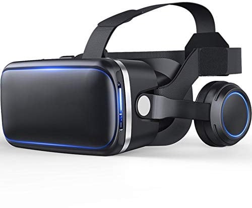 VR Headset,Anti-blue Light HD Lens Virtual Reality Headset VR Set for iPhone 12/11/X/8/7/6 w/Bluetooth Controller for Samsung S10/S9/Note10/9 Phone 4.7-6.8in Screen