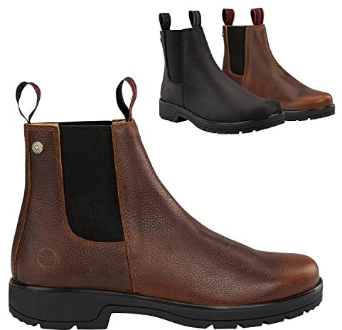 SUEDWIND FOOTWEAR Stiefelette »1888 Chelsea« Made in Portugal | Komfort-Einlegsohle | Robustes Nubuk Oberleder | Schuh mit Lederfutter | Outdoor Boots, Gassigehen, Stall, Reiten - Braun 40
