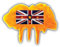 20cm! Hochwertiger Kühlschrank-Auto-Aufkleber Sticker Cartoon Comic Niue Flagge Fahnen Blot UV&Waschanlagenfest Decal