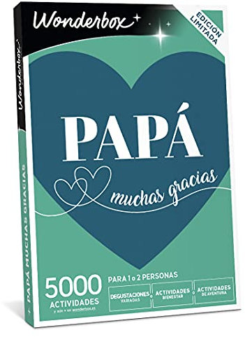 WONDERBOX - caja regalo - PAPÁ MUCHAS GRACIAS - 3500 actividades para el Día del Padre