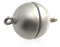 Creative-Beads Magnetverschluss für Ketten und Schmuck 12mm rund silber matt Made in DE starker Magnet
