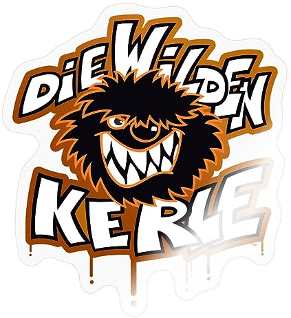 Spreadshirt Die Wilden Kerle Logo Tropfen Graffiti Sticker Aufkleber, 10 x 10 cm, Transparent glänzend