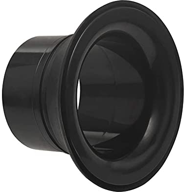 Lrtzizy Bassdrumverstärker für Bassdrum, ABS, Gummi, mit schwarzem Lochschutz, Mikrofonlochtrommel, Schwarz