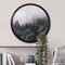 K&L Wall Art Schwarzer Bilderrahmen aus MDF-Holz Rund mit vormontierter Wandhalterung Runder Holzrahmen Acrylglas für Poster Ø 70cm Wandbild (Schwarz 73)