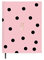 Terminplaner 2022 2023 – Black Dots – Tag Seite – A5 – 14,5 x 21,2 cm – Sprache: Spanisch-Englisch – inkl. Registerband – Papertrac