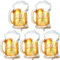 Feelairy Decorazione di Palloncino Bottiglia di Vino, 5 pezzi Giganti Palloncini Bicchiere da Birra Palloncino a Elio Bottiglia di Vino per Decorazione per Festa di Compleanno di Nozze