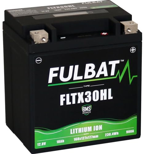 FULBAT BATTERIE MOTO FULBAT LITHIUM LIFEPO4 FLTX30HL 12,8V 230,4WH 900A