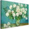 Feeby Bilder Vincent Van Gogh 120x80 cm 1 tlg Modern Leinwandbilder Bild auf Leinwand Kunstdruck Wand Bild Wanddeko Design Schlafzimmer Büro Flur Hotel Spa Wohnzimmer Rosen Weiß