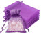 jijAcraft Organzasäckchen Klein Hochzeit Lila Organza Beutel 7 * 9CM, 50 Stück mit Kordelzug, Bonbons Geschenk Schmuckbeutel, Geschenktüten für Hochzeiten