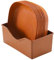 DTREELS Plato cuadrado de plástico de grano de madera, platos profundos irrompibles reutilizables, platos de camping de plástico, aptos para microondas y lavavajillas, para uso en cocina de adultos y