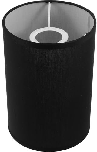 ABOOFAN Pantalla Lino E27 Pantalla Lámpara Tela Lino Cilíndrica Pantallas Lámpara Lino Natural Para Lámpara Mesa Luz Suelo Pared