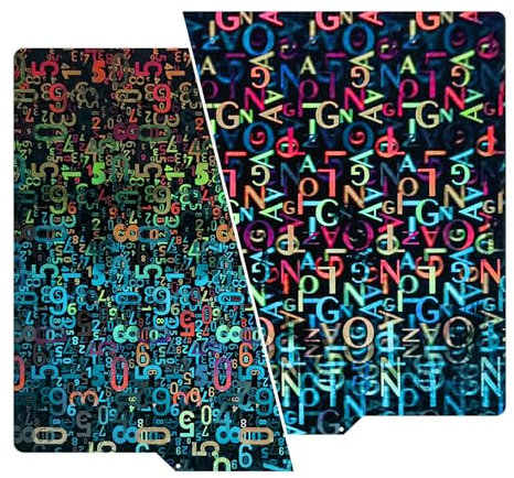 Shion.Kwoo Doppelseitige, glatte Bauplatte, Edelstahl, magnetisches Bett für 3D-Drucker, modern, SZ+ZM, 330x330 mm, Buchstaben und Zahlen