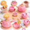 Geebiiny Juguetes Niña 3 4 5 6 7 Años,Juego de Te para Niñas Regalo Niña 3 4 5 6 7 Años Accesorios Bebe Juguete Cocina Juguete Madera Juegos de Niñas Juegos Infantiles Juegos Niña 3 4 5 6 7 Años