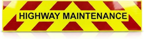 Highway Maintenance Chevron Kit | Chapter 8 Compliant | Prismatic Grade Reflective | Self-Adhesive Magnetic or Composite Aluminium | Complete Vehicle Set