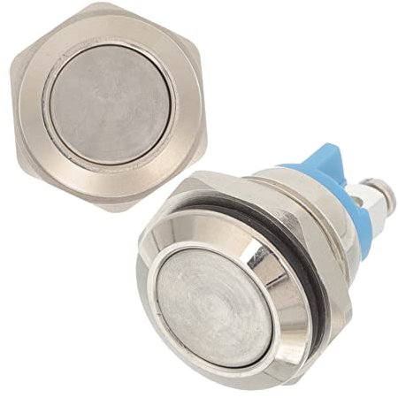 HOMOCONO 2pcs Door Bell Ringer Buttons Replacement Doorbell Kit Household Use Easy Install Wire Doorbell Button for Front Door