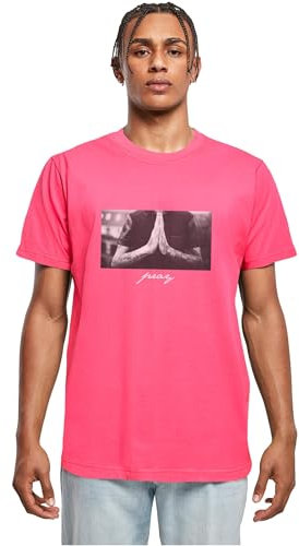Mister Tee Herren Pray Tee Hibiskus pink, S